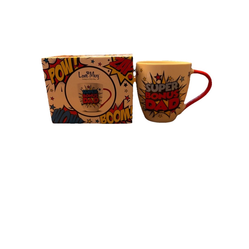 Love Mug Super Bonus Dad Coffee‎ Tea Mug New With Box Keepsake Gift 14oz